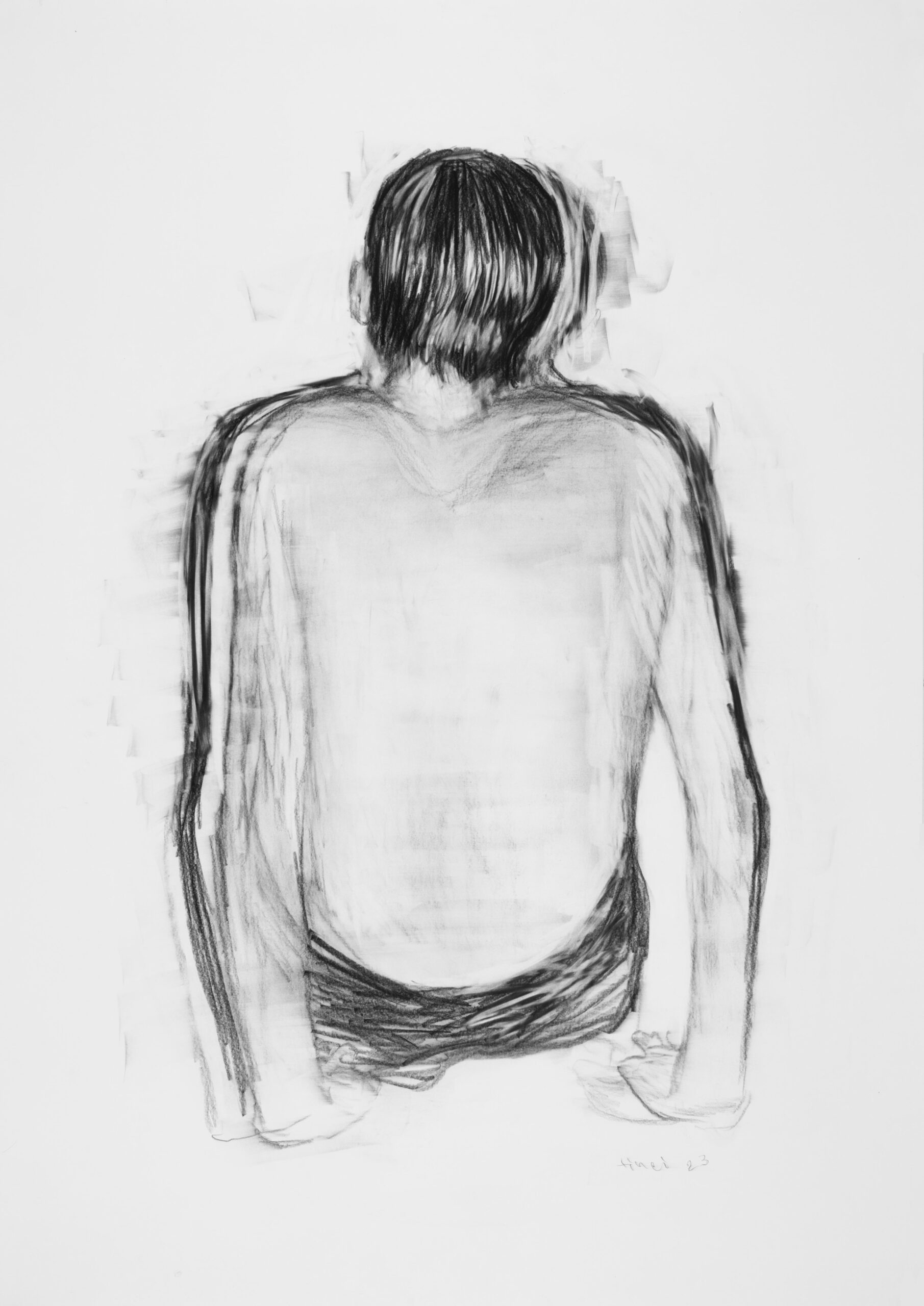 Alexander-Tinei-Back-2023-grafit-papir-102×70-cm