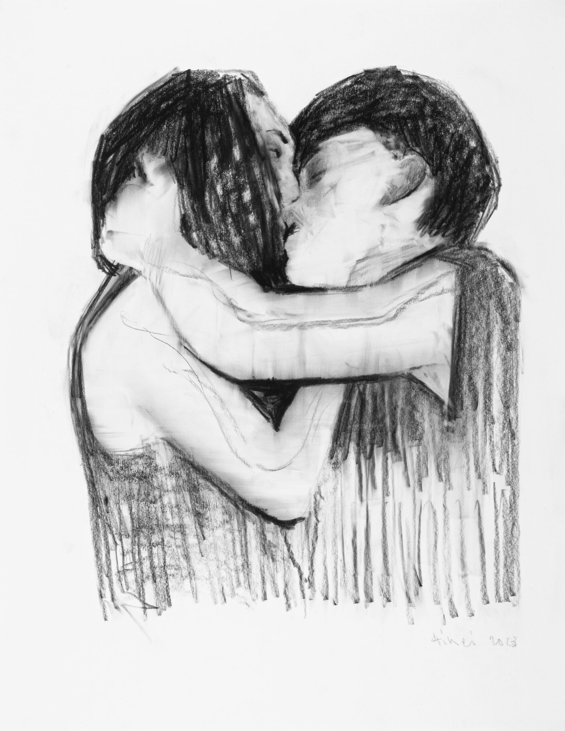 Alexander-Tinei-Kiss-2023-grafit-papir-65×50-cm