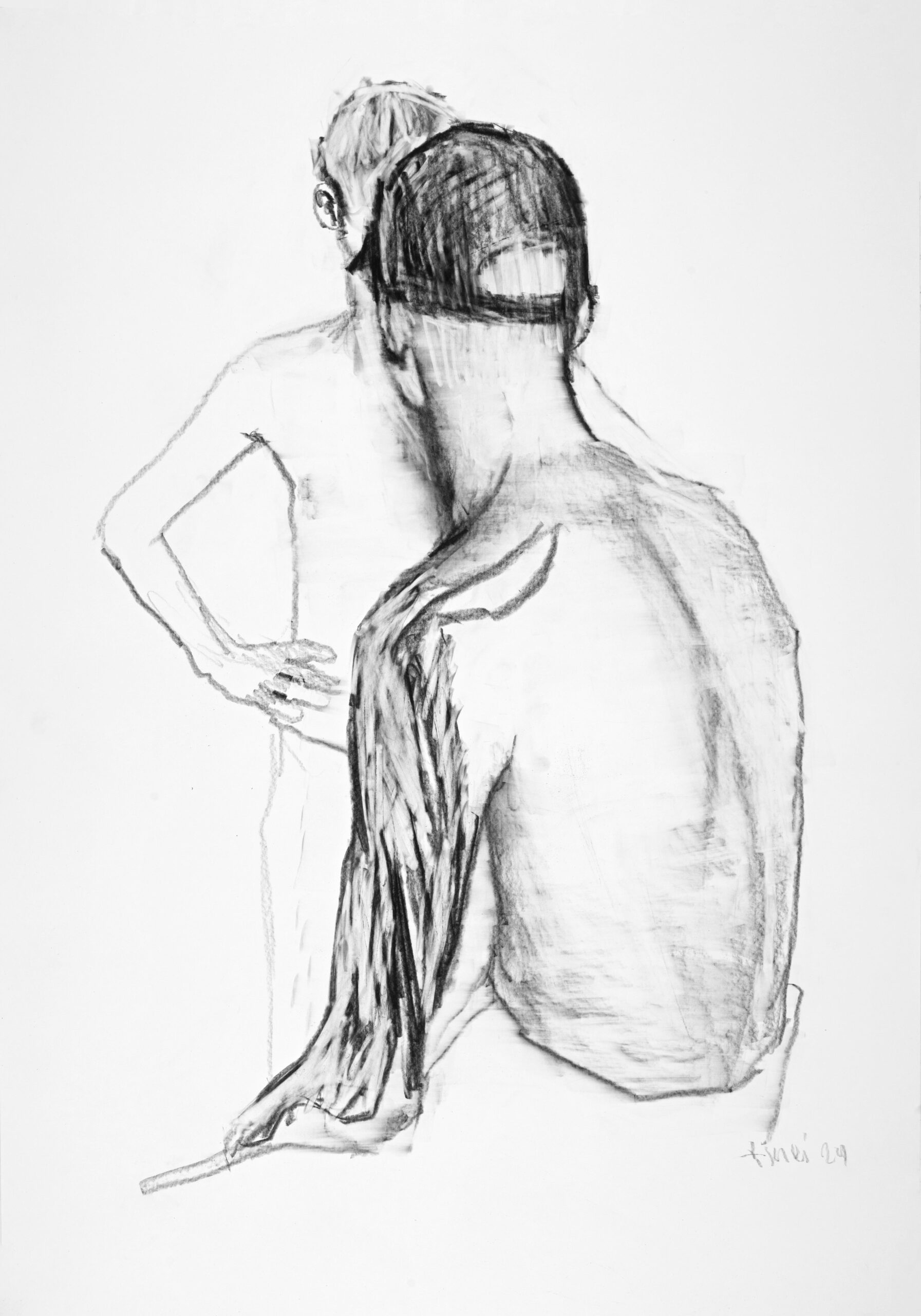 Alexander-Tinei-Show-me-your-drawing-2024-grafit-papir-102×72-cm