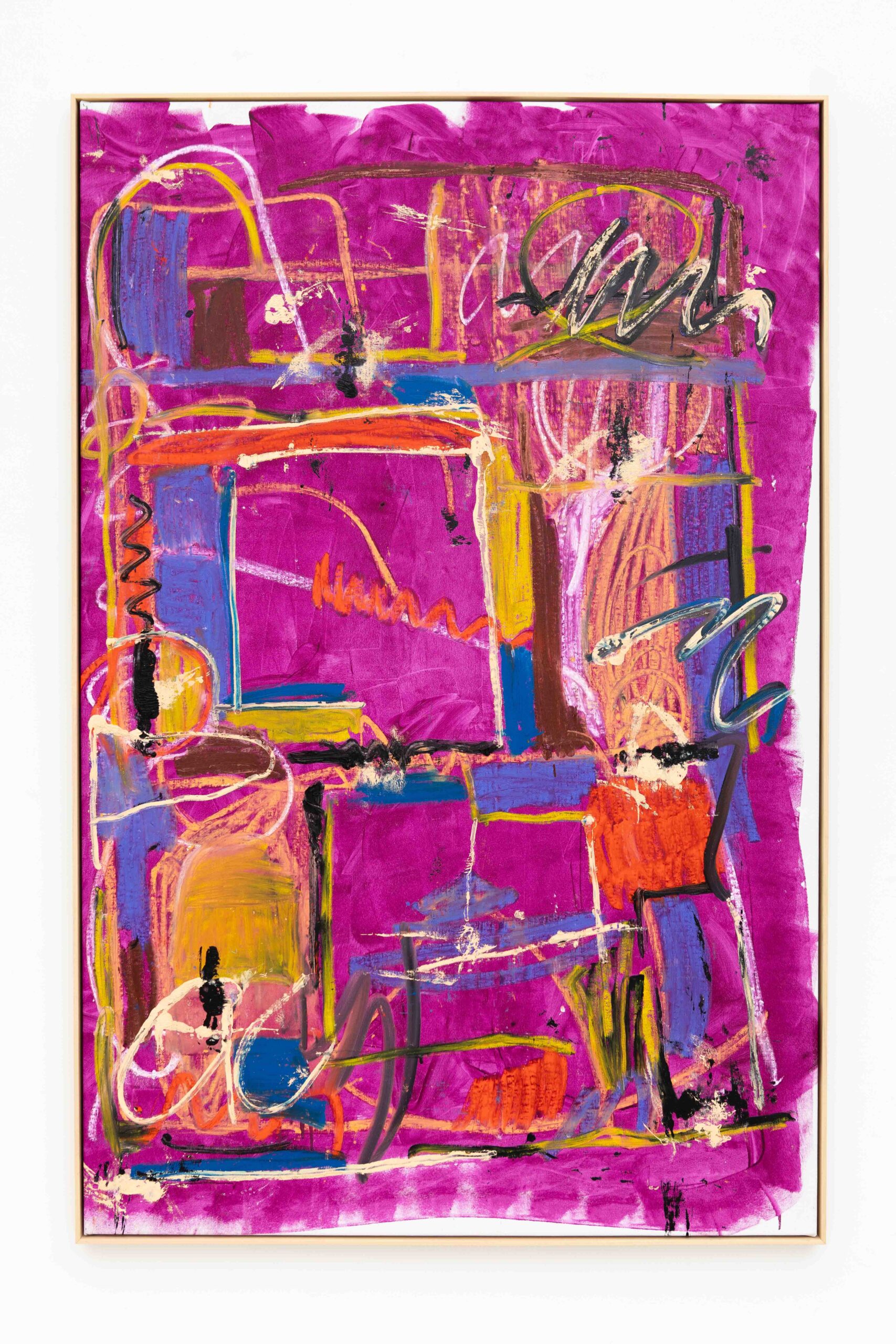 Martin Lukáč, Path, 2025, oil and oil-stick on linen canvas, 212 x 139,5 cm