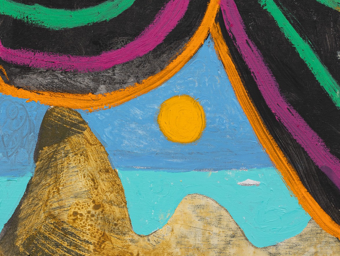 Csató József, View, 2025, olaj, akril, vászon, 30×40 cm